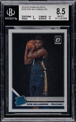 2019-2020 Donruss Optic Basketball #158 Zion Williamson Rookie BGS NM-MT+ 8.5
