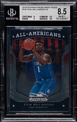 2019-2020 Panini Prizm Draft Picks Basketball #100 Zion Williamson Rookie BGS NM-MT+ 8.5