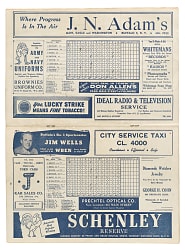 1946 Buffalo Bisons (vs. Montreal Royals) Program with Jackie Robinson