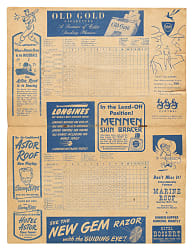 1947 Brooklyn Dodgers (vs. Chicago Cubs) Program - Jackie Robinson's First Season