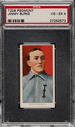 1909-1911 T206 White Border Jimmy Burke PSA VG-EX 4