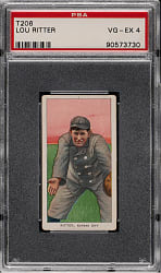1909-1911 T206 White Border Lou Ritter PSA VG-EX 4