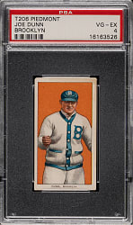 1909-1911 T206 White Border Joe Dunn PSA VG-EX 4