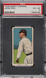 1909-1911 T206 White Border John Frill PSA VG-EX 4