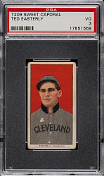 1909-1911 T206 White Border Ted Easterly PSA VG 3