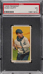 1909-1911 T206 White Border Hugh Duffy PSA VG 3