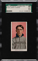 1909-1911 T206 White Border Jerry Downs SGC EX+ 70