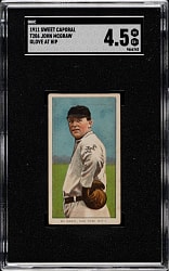 1909-1911 T206 White Border John McGraw Glove At Hip SGC VG/EX+ 4.5
