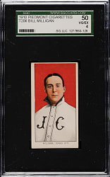 1909-1911 T206 White Border Bill Milligan SGC VG/EX 50