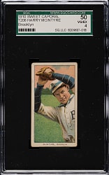 1909-1911 T206 White Border Harry McIntyre Brooklyn SGC VG/EX 50