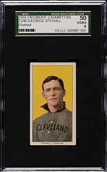 1909-1911 T206 White Border George Stovall Portrait SGC VG/EX 50