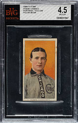 1909-1911 T206 White Border Frank Chance Yellow Background BVG VG-EX+ 4.5 - Polar Bear Back