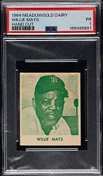 1964 Meadow Gold Dairy Willie Mays PSA POOR 1