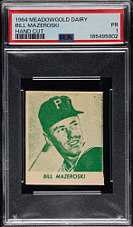 1964 Meadow Gold Dairy Bill Mazeroski PSA POOR 1