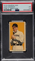 1914 T213 Coupon Cigarettes (Type 2) Jack Warhop New York PSA FAIR 1.5