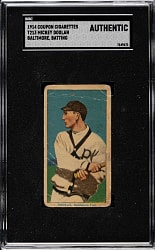 1914 T213 Coupon Cigarettes (Type 2) Mickey Doolan Baltimore Batting SGC Authentic