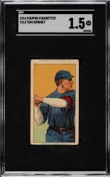 1914 T213 Coupon Cigarettes (Type 2) Tom Downey SGC FAIR 1.5