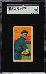 1914 T213 Coupon Cigarettes (Type 2) Billy Campbell SGC POOR 10