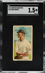 1914 T213 Coupon Cigarettes (Type 2) Fred Merkle SGC FAIR 1.5