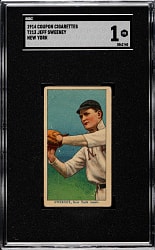 1914 T213 Coupon Cigarettes (Type 2) Jeff Sweeney New York SGC POOR 1