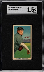 1914 T213 Coupon Cigarettes (Type 2) Ed Summers SGC FAIR 1.5