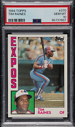 1984 Topps #370 Tim Raines PSA GEM MINT 10