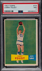1957-1958 Topps Basketball #18 Larry Foust PSA NM 7