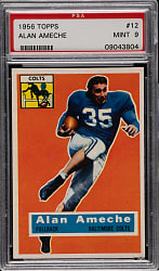 1956 Topps Football #12 Alan Ameche PSA MINT 9
