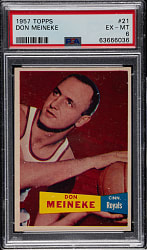 1957-1958 Topps Basketball #21 Don Meineke PSA EX-MT 6