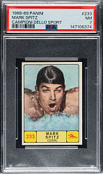 1968 Panini Campioni Dello Sport #233 Mark Spitz PSA NM 7
