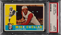 1960 Topps #398 Mike Cuellar PSA MINT 9