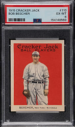 1915 E145 Cracker Jack #110 Bob Bescher PSA EX-MT 6