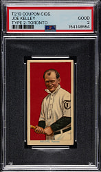 1914 T213 Coupon Cigarettes (Type 2) Joe Kelley Toronto PSA GOOD 2