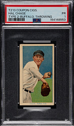 1914 T213 Coupon Cigarettes (Type 2) Hal Chase Throwing PSA POOR 1
