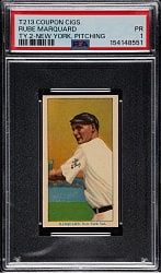 1914 T213 Coupon Cigarettes (Type 2) Rube Marquard New York, Pitching PSA POOR 1