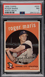 1959 Topps #202 Roger Maris PSA NM 7