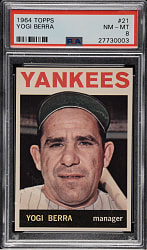 1964 Topps #21 Yogi Berra PSA NM-MT 8
