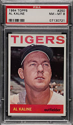 1964 Topps #250 Al Kaline PSA NM-MT 8