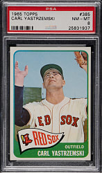 1965 Topps #385 Carl Yastrzemski PSA NM-MT 8