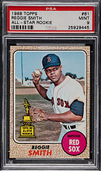 1968 Topps #61 Reggie Smith All-Star Rookie PSA MINT 9