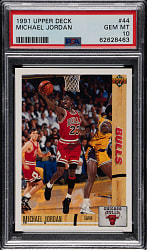 1991-1992 Upper Deck Basketball #44 Michael Jordan PSA GEM MINT 10
