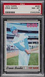 1970 Topps #630 Ernie Banks PSA NM-MT 8