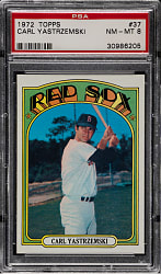 1972 Topps #37 Carl Yastrzemski PSA NM-MT 8