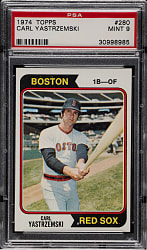 1974 Topps #280 Carl Yastrzemski PSA MINT 9