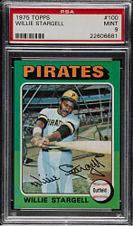 1975 Topps #100 Willie Stargell PSA MINT 9