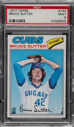 1977 Topps #144 Bruce Sutter Rookie PSA MINT 9