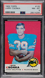 1969 Topps Football #120 Larry Csonka Rookie PSA NM-MT 8