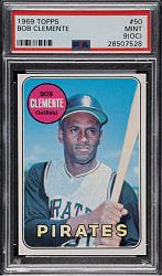1969 Topps #50 Roberto Clemente PSA MINT 9 (OC)