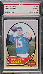 1970 Topps Football #88 Earl Morrall PSA MINT 9