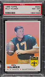 1969 Topps Football #240 Billy Kilmer PSA NM-MT 8